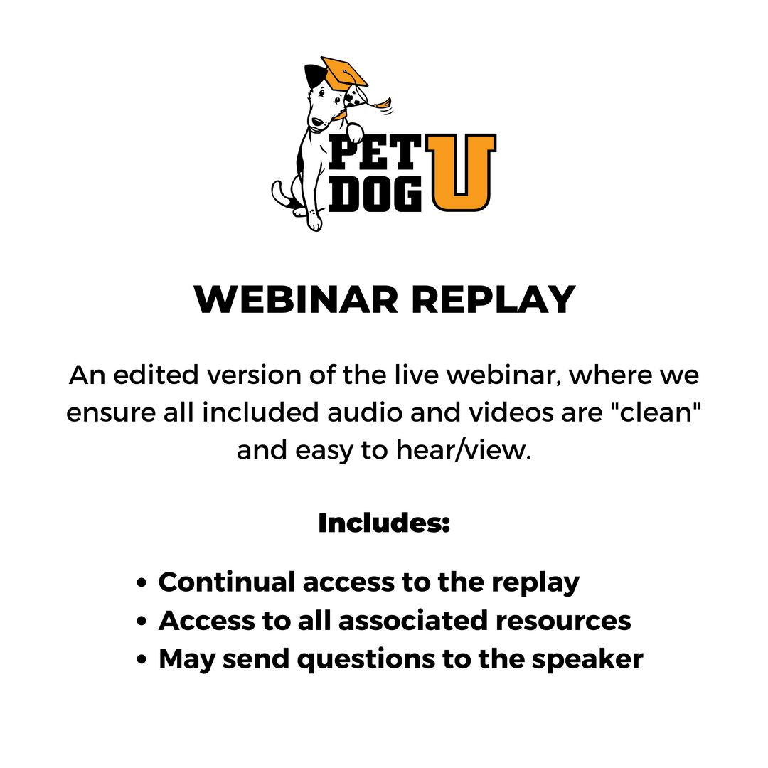 Instructors: Canine Body Behavior and Consultations Webinar